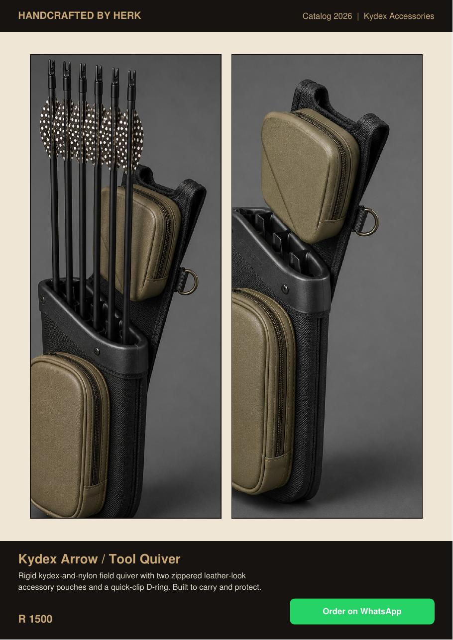 Kydex and archery products